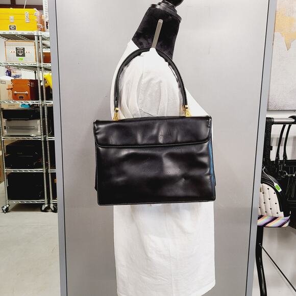 Vintage 1960's Koret Handbag, Black, PRE-OWNED - Picture 3 of 7